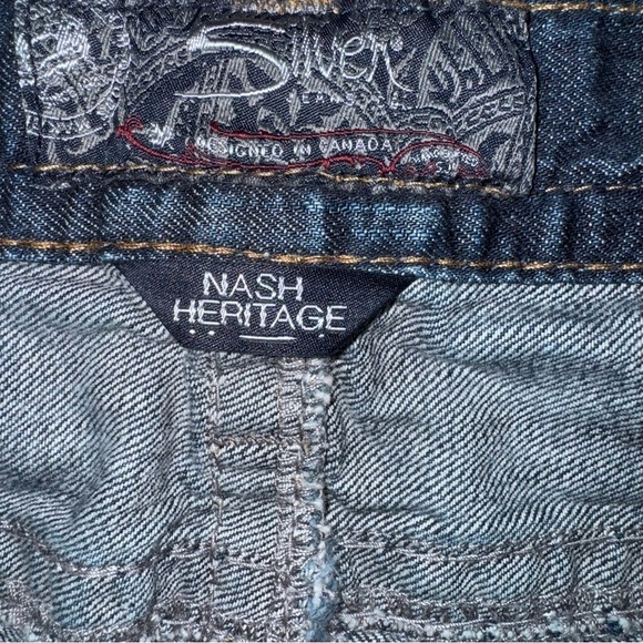 Silver Nash Heritage Men’s 36 x34 Blue Jeans Straight Leg Contrast Stitch Denim - Picture 6 of 7